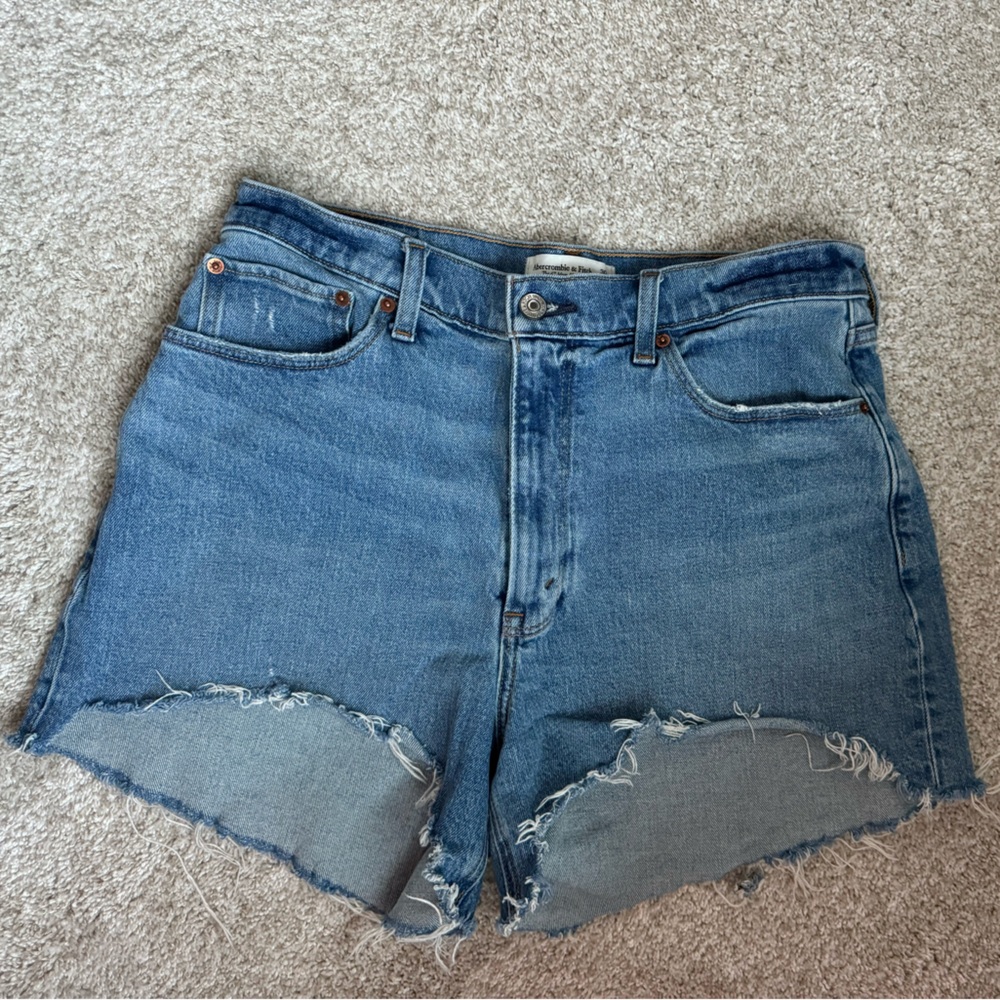Abercrombie & Fitch Blue Denim Shorts